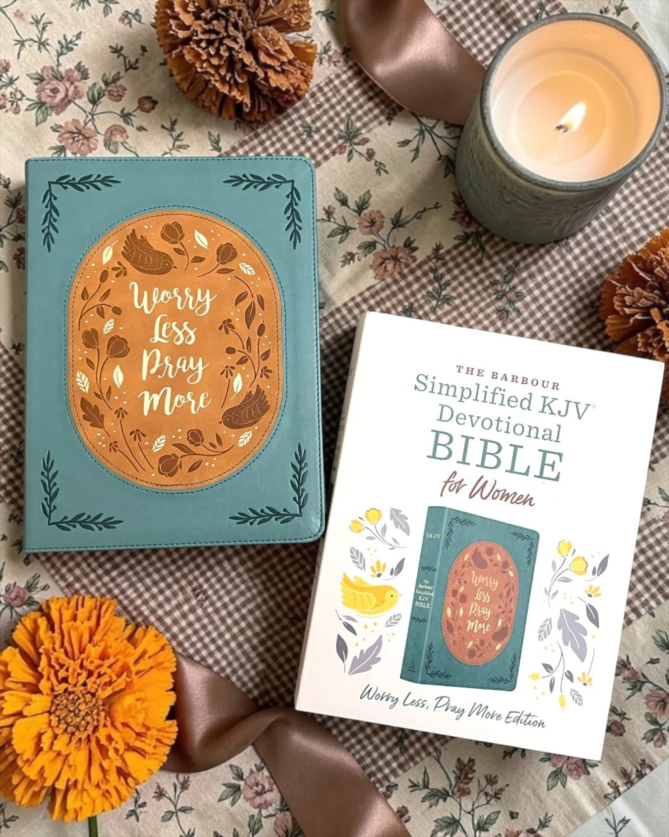 Devotional Bible for Women: Worry Less, Pray More: Featuring Nearly 500 Encouraging Devotions--And Much More