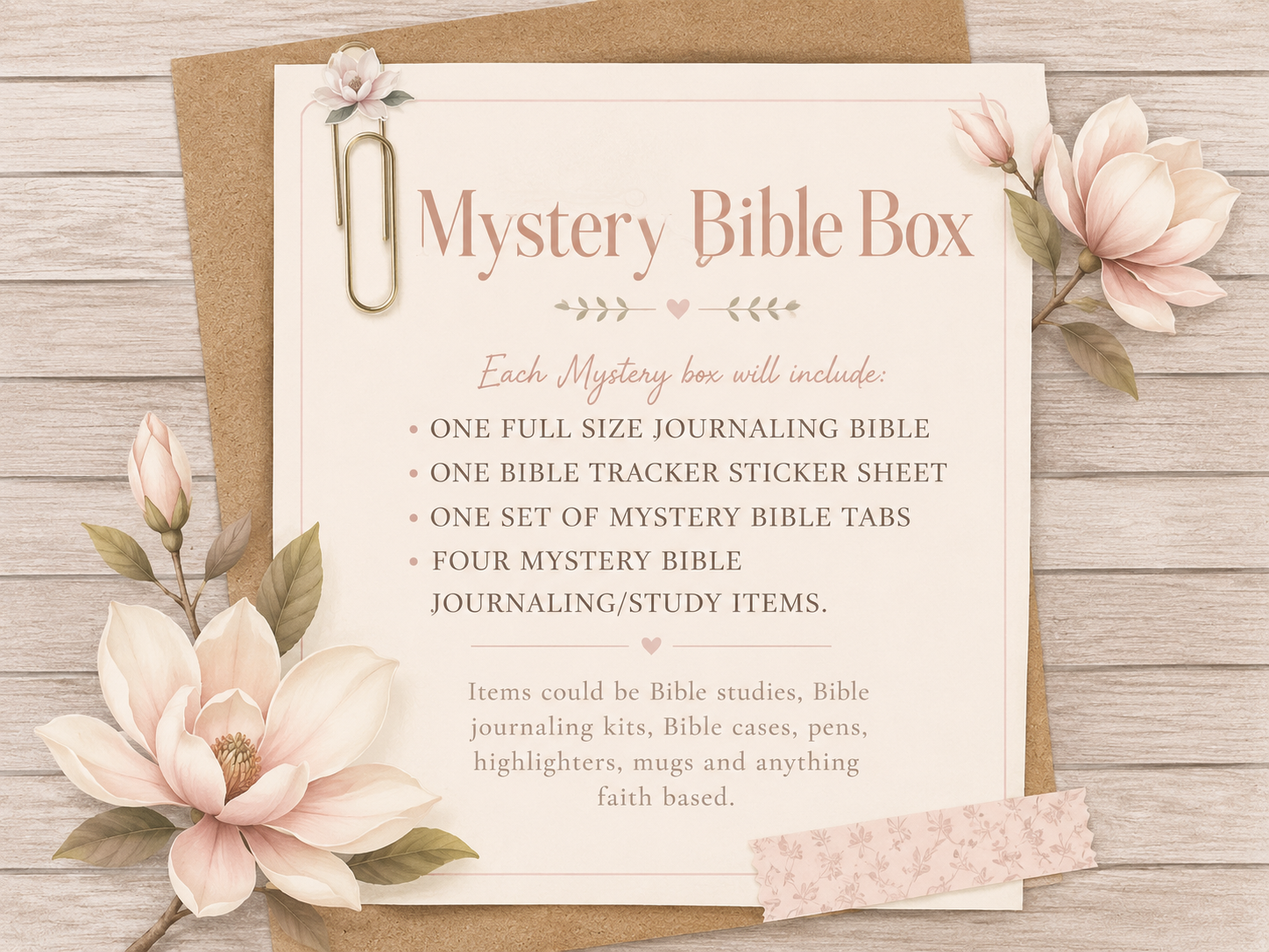 MYSTERY Bible Box